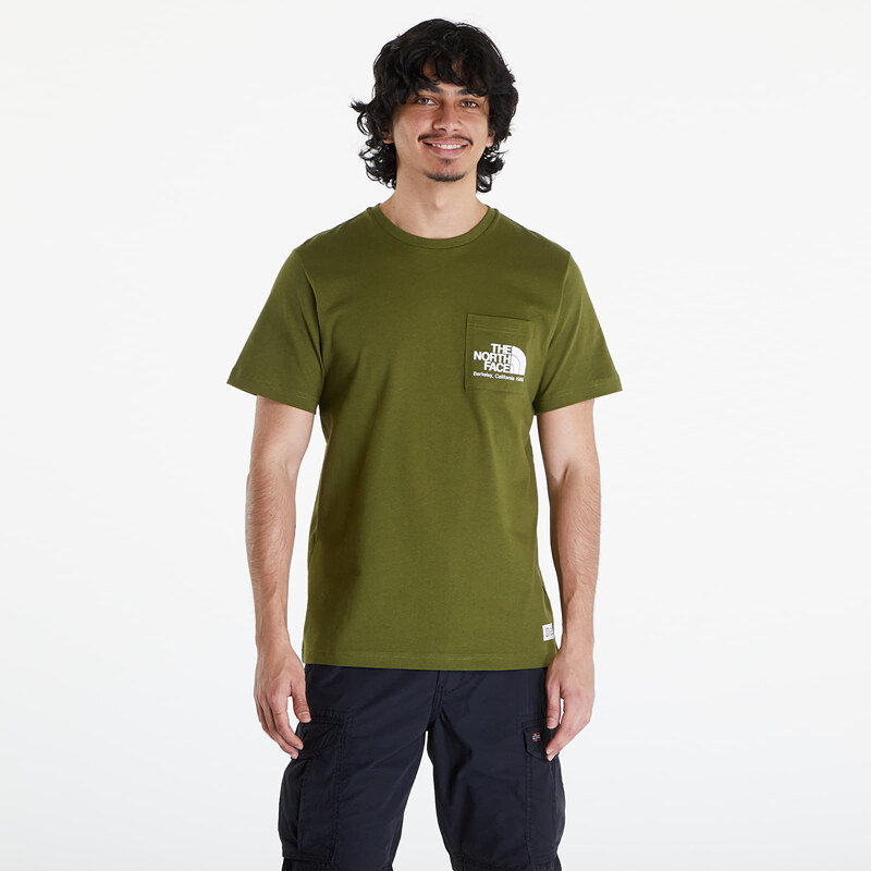 Pánské tričko The North Face Berkeley California Pocket S/S Tee Forest Olive