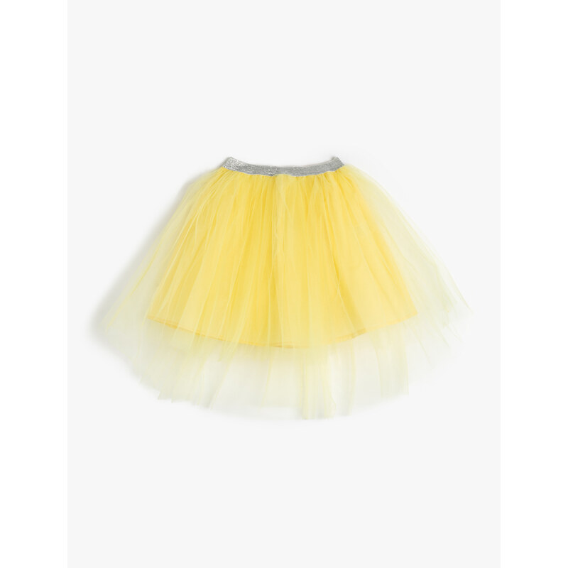 Koton Tutu Skirt with Elastic Waist, Layered Lined.