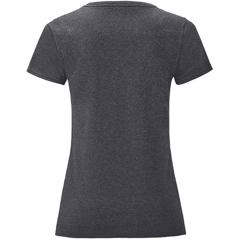 Iconic Grey Women's T-shirt in combed cotton Fruit of the Loom