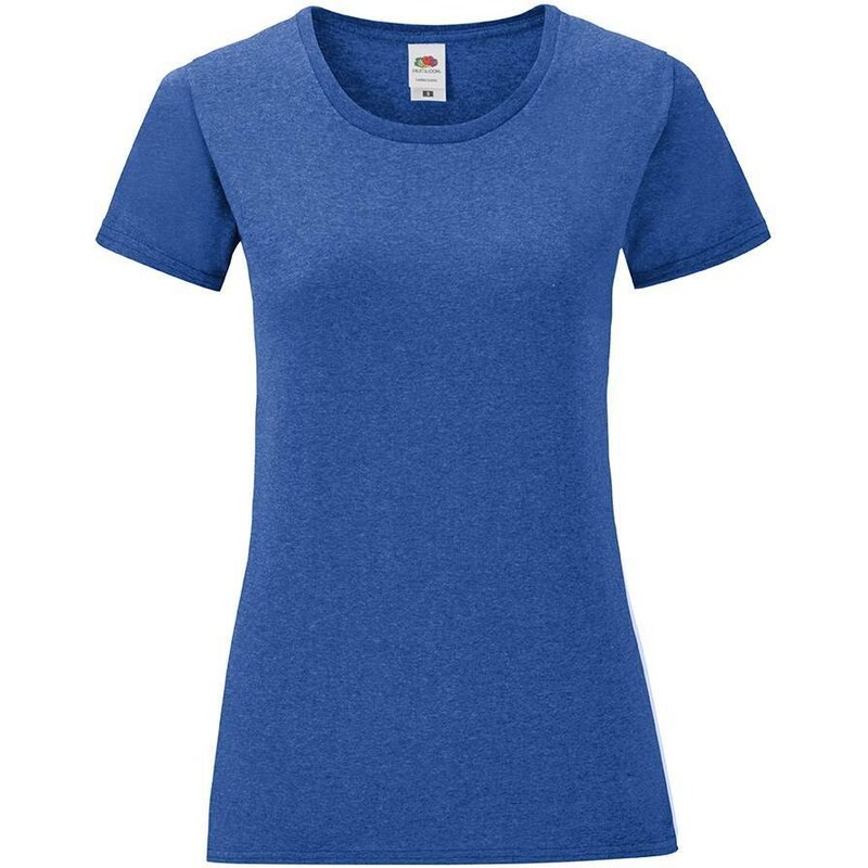 Blue Iconic women's t-shirt in combed cotton Fruit of the Loom