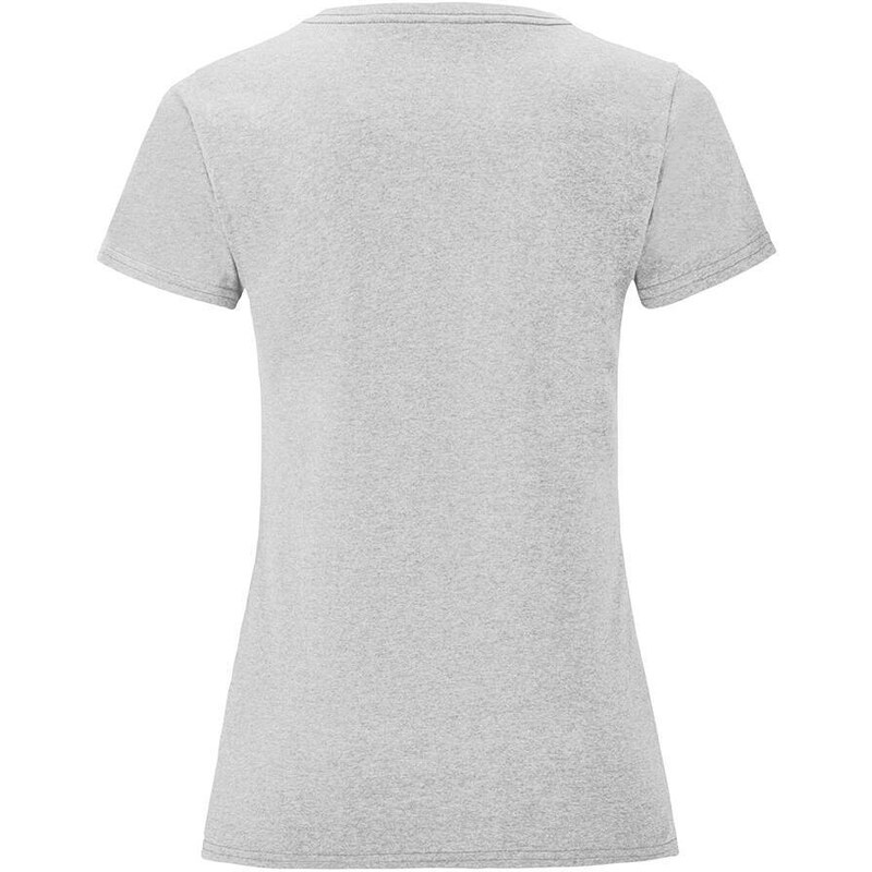 Iconic Grey Women's T-shirt in combed cotton Fruit of the Loom