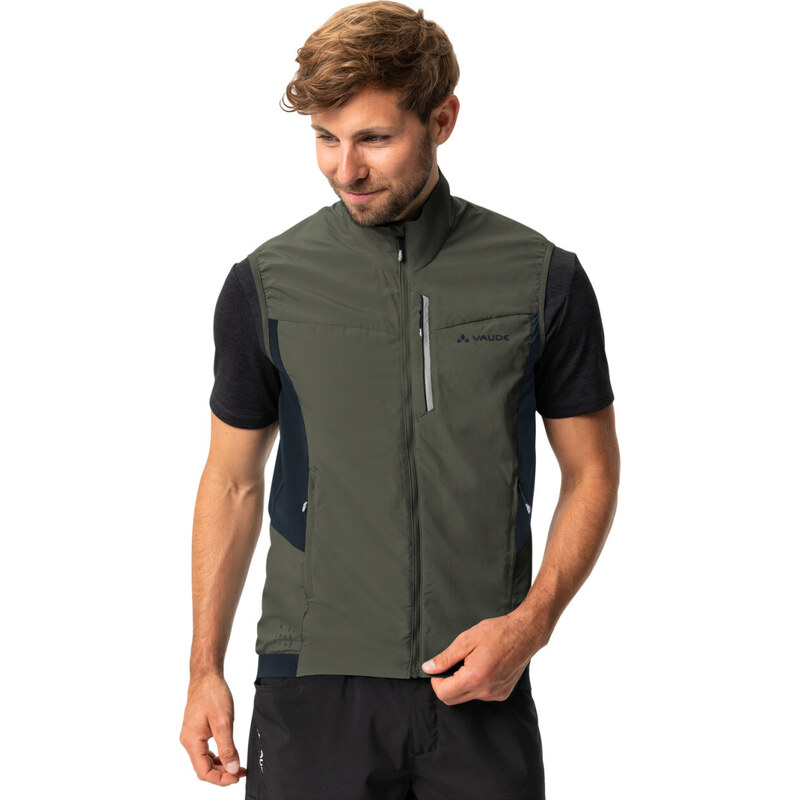 Vaude Kuro Air cyklistická vesta, khaki