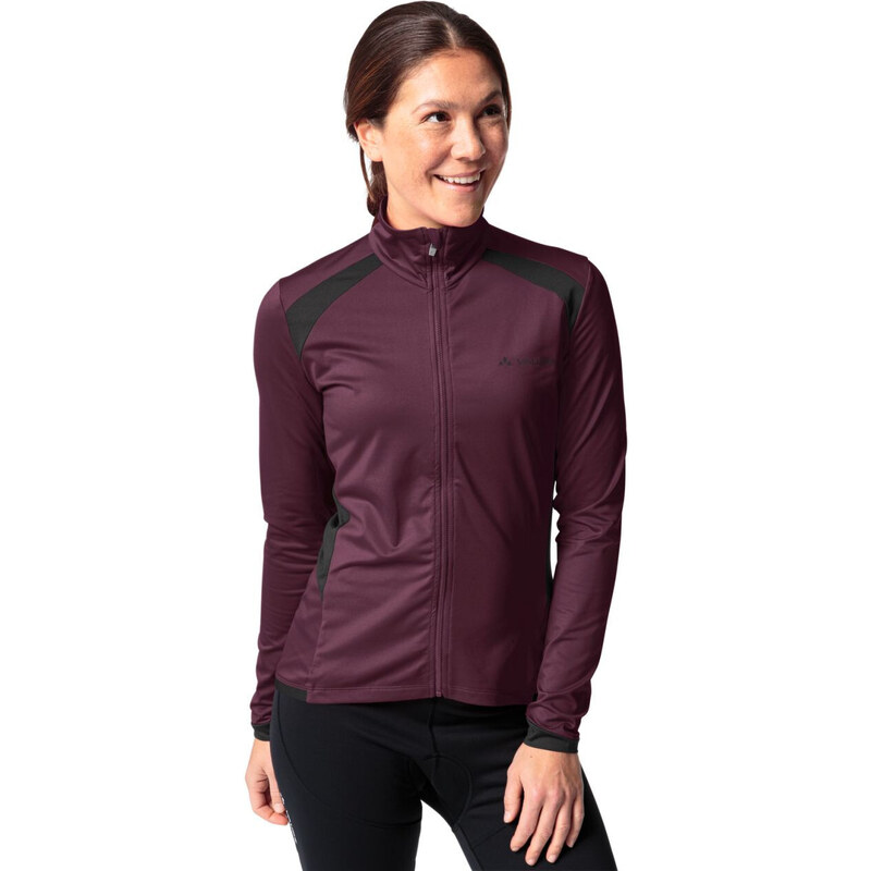 Vaude cyklistický dres Posta LS Tricot, dámský, cassis 112727152