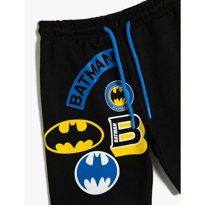 Koton Shorts Batman Printed Licensed Cotton Tie Waist