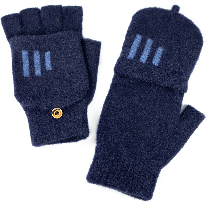 Art Of Polo Man's Gloves Rk22235 Navy Blue