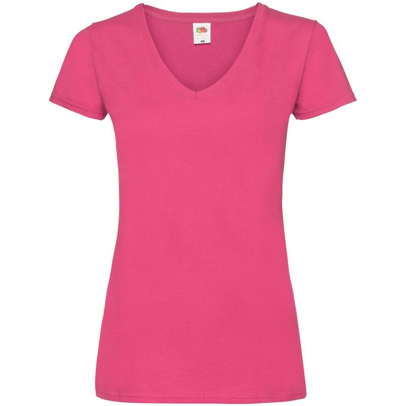 V-neck Women's Pink Valueweight Fruit of the Loom