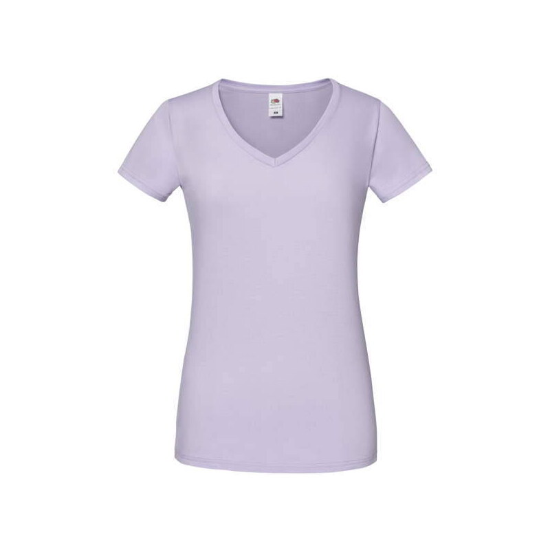 Lavender Women's T-shirt Iconic Vneck Fruit of the Loom