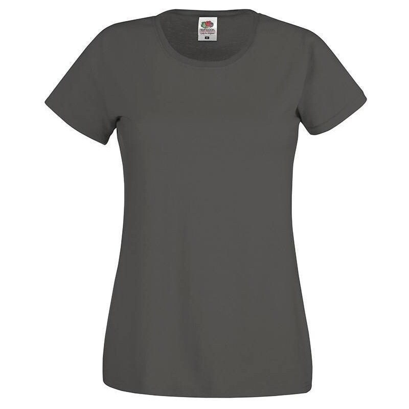 Graphite Womens T-shirt Lady fit Original Fruit of the Loom