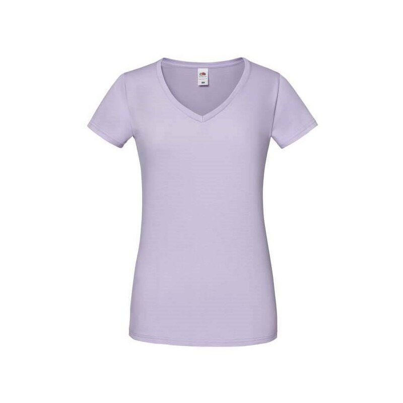 Lavender Women's T-shirt Iconic Vneck Fruit of the Loom