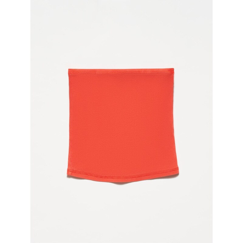 Dilvin 20674 Washed Crop Top-Red