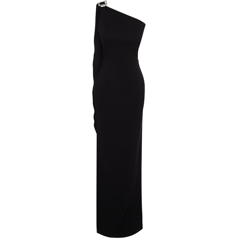 Trendyol Black Accessory Long Evening Dress