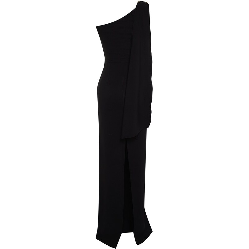 Trendyol Black Accessory Long Evening Dress