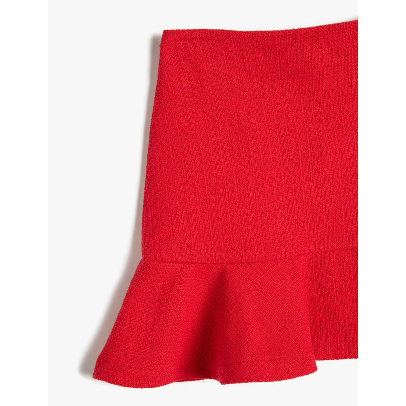 Koton 3skg70039aw Girl's Skirt Red