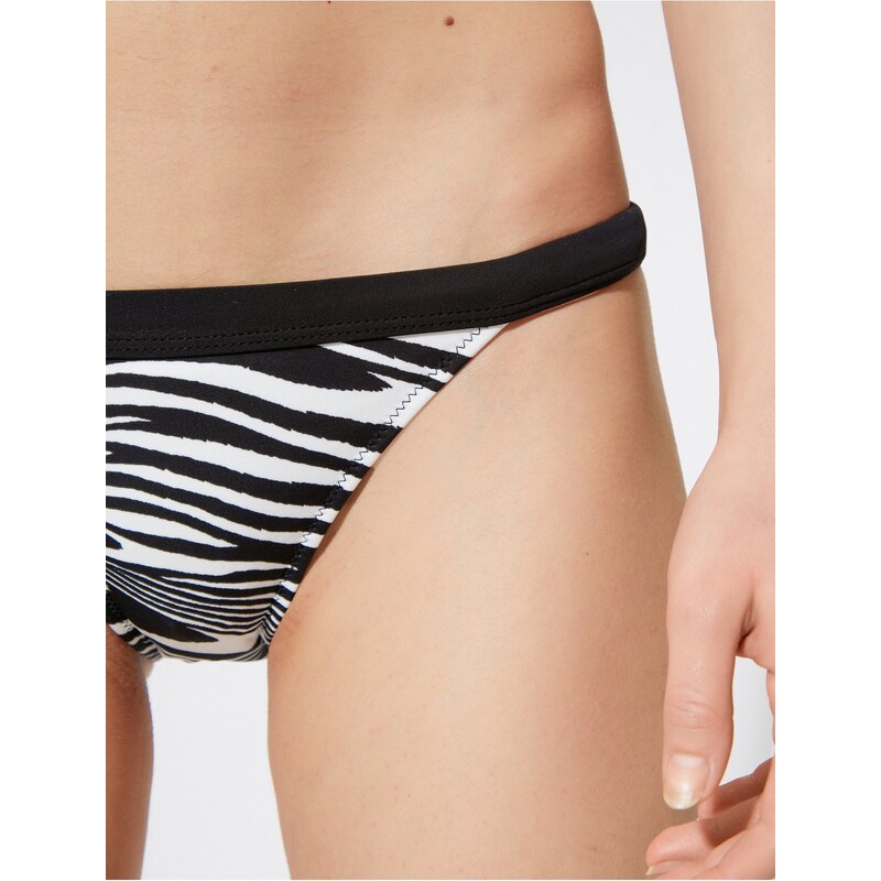 Koton Zebra vzor Bikiny spodní díl normální pas