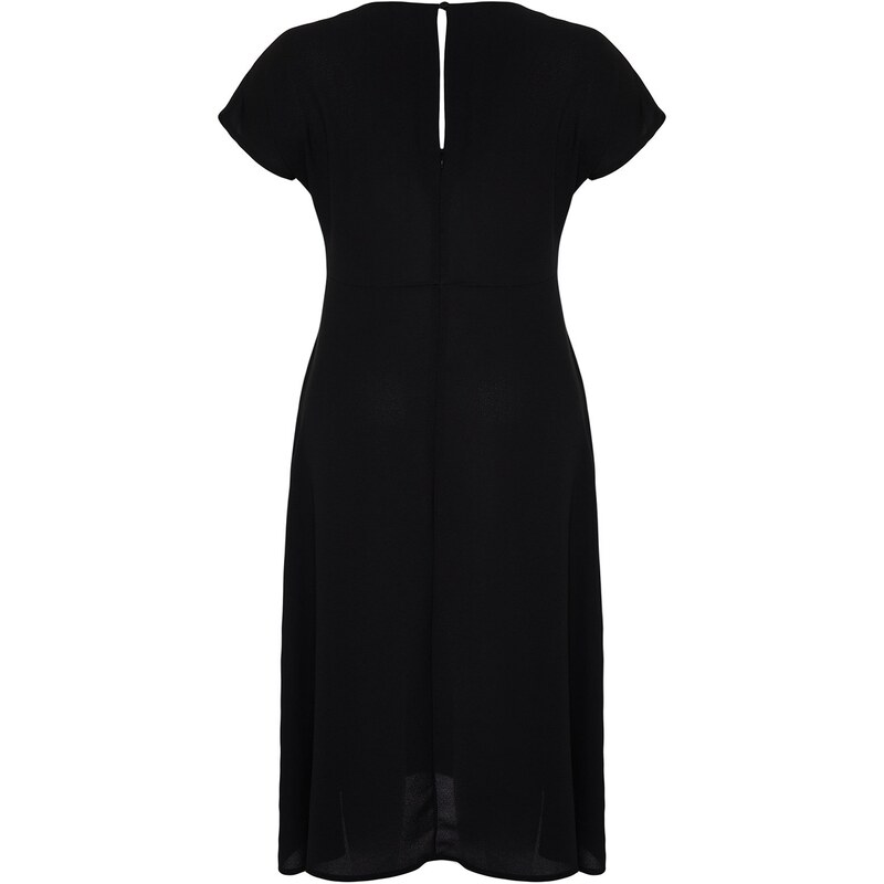 Trendyol Curve Black A-Line Maxi Woven Dress