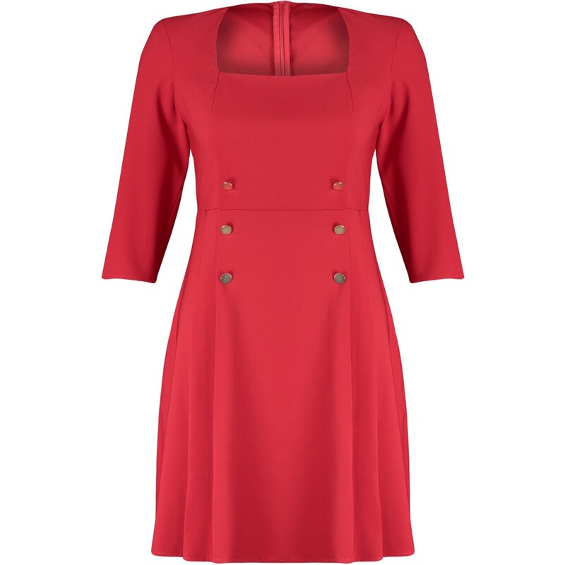 Trendyol Curve Red Woven Dress