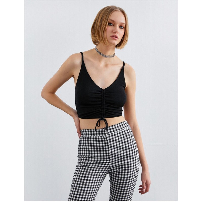 Koton Strapless Crop Top