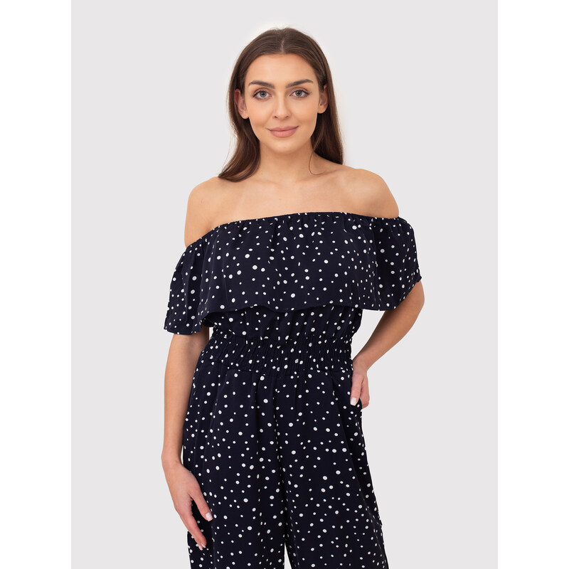 AX Paris Woman's Jumpsuit PA592 Navy Blue