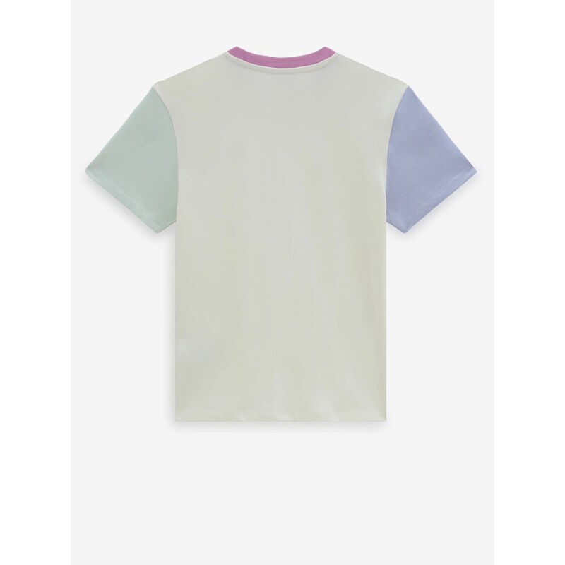 Krémové dámské tričko VANS Colorblock - Dámské