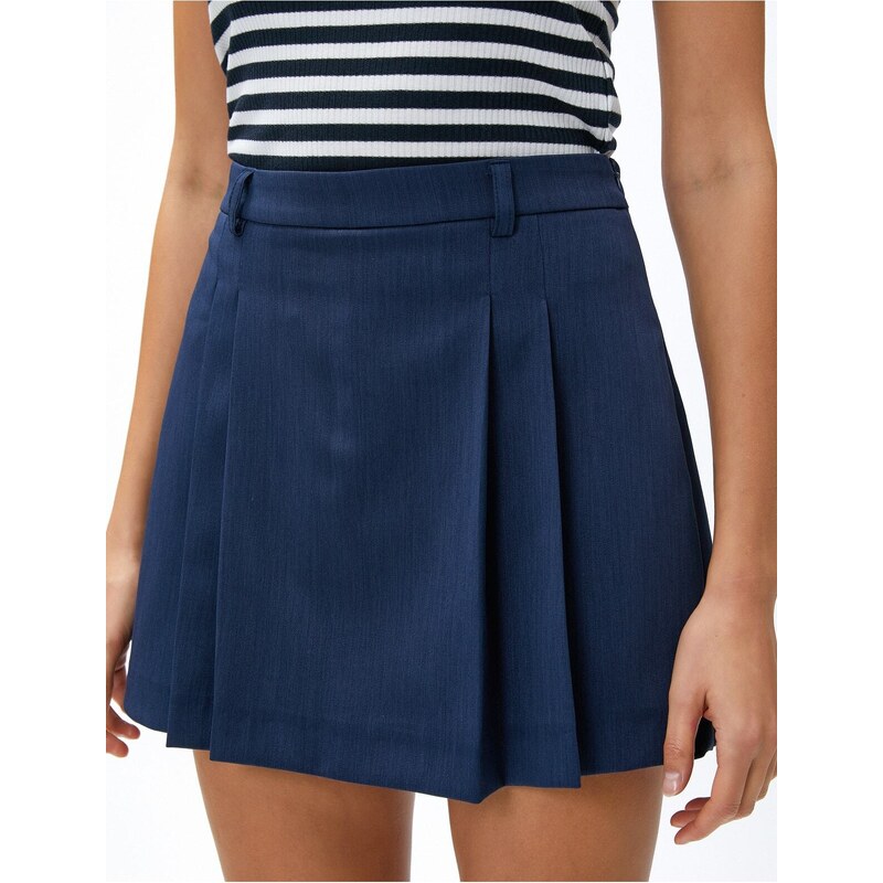 Koton Mini Short Skirt Pleated