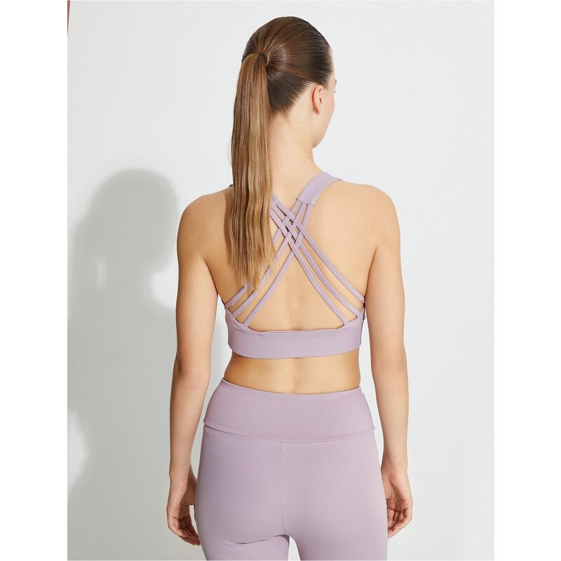 Koton Sports Bra U-Neck Back Thin Cross Straps