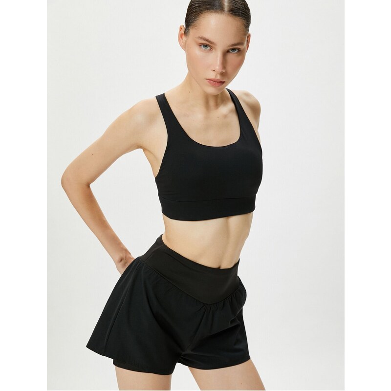 Koton Sports Bra U Collar Back Thin Cross Strap