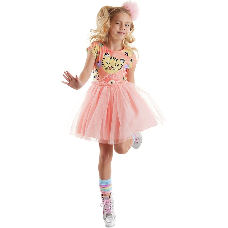 Denokids Leo Flower Girl Tulle Dress