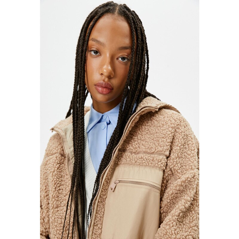 Koton Women's Camel Hair Jacket