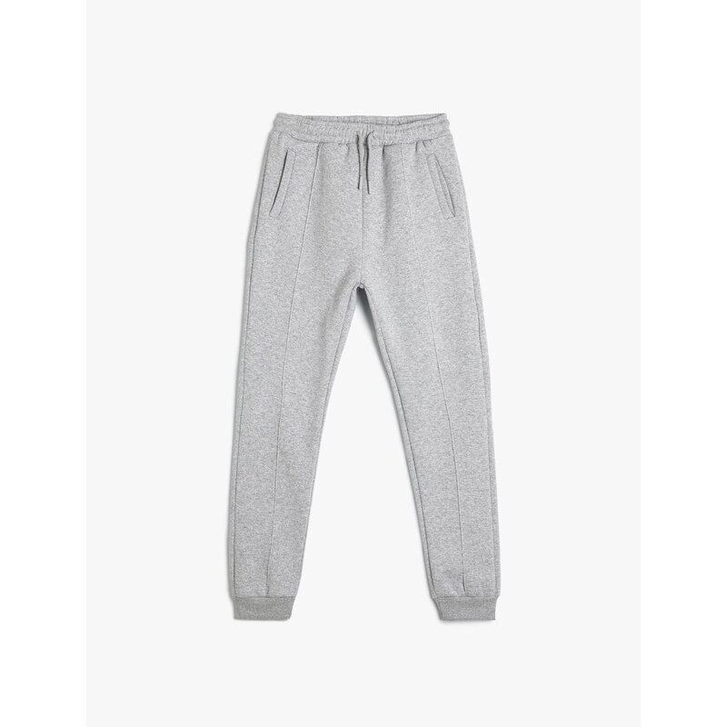 Koton Basic Jogger Sweatpants Raised Pocket Tie Waist