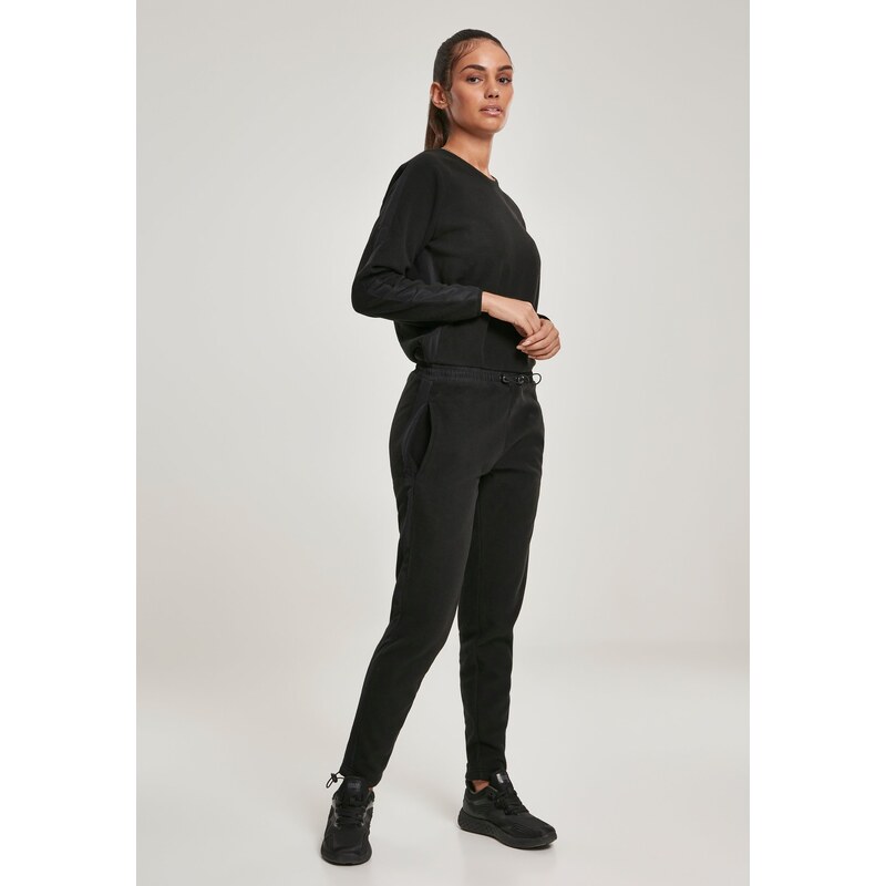 Urban Classics Dámská kombinéza Polar Fleece černá