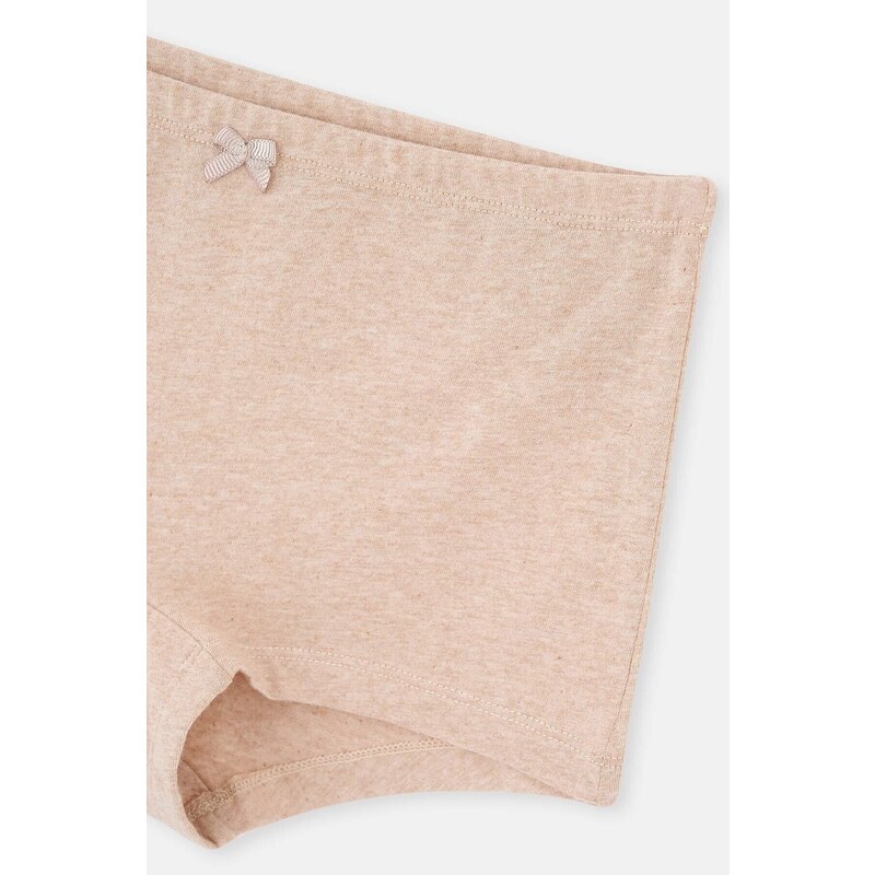 Dagi Beige Melange - Brown Melange 2-Piece Girls' Boxer