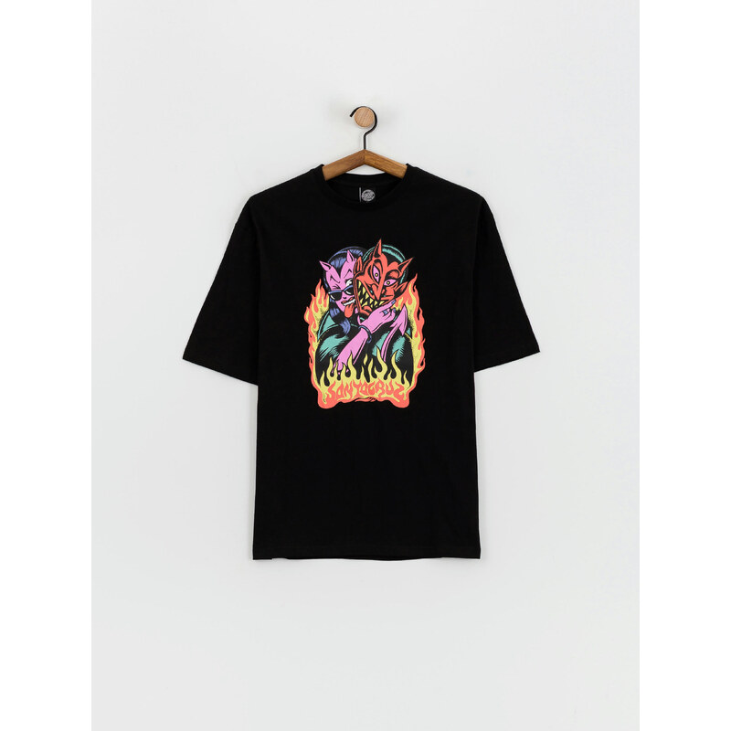 Santa Cruz Delfino Devil Front Oversized (black)černá