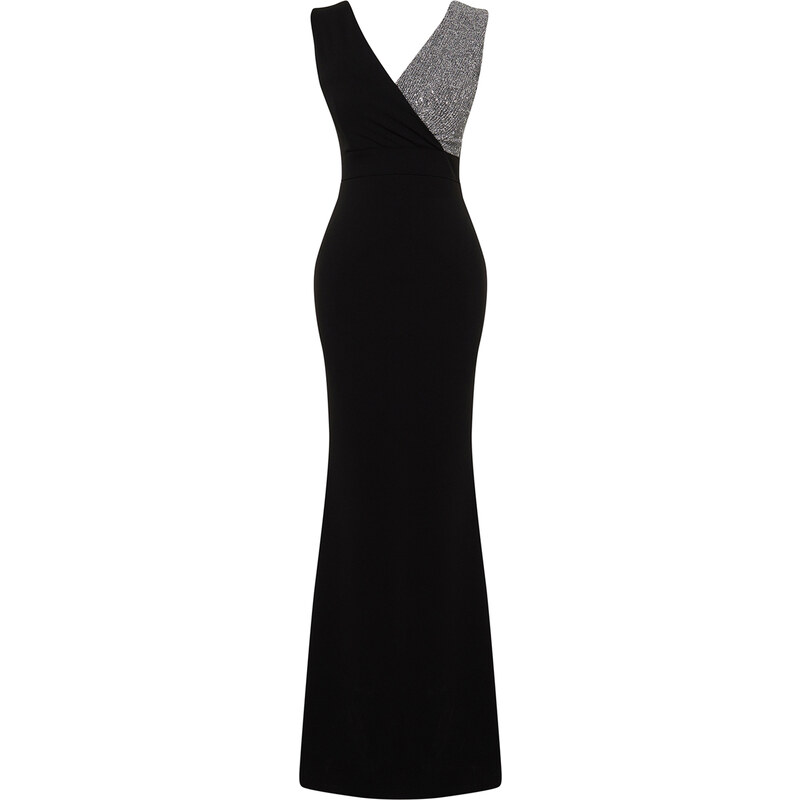 Trendyol Black Long Stylish Evening Dress