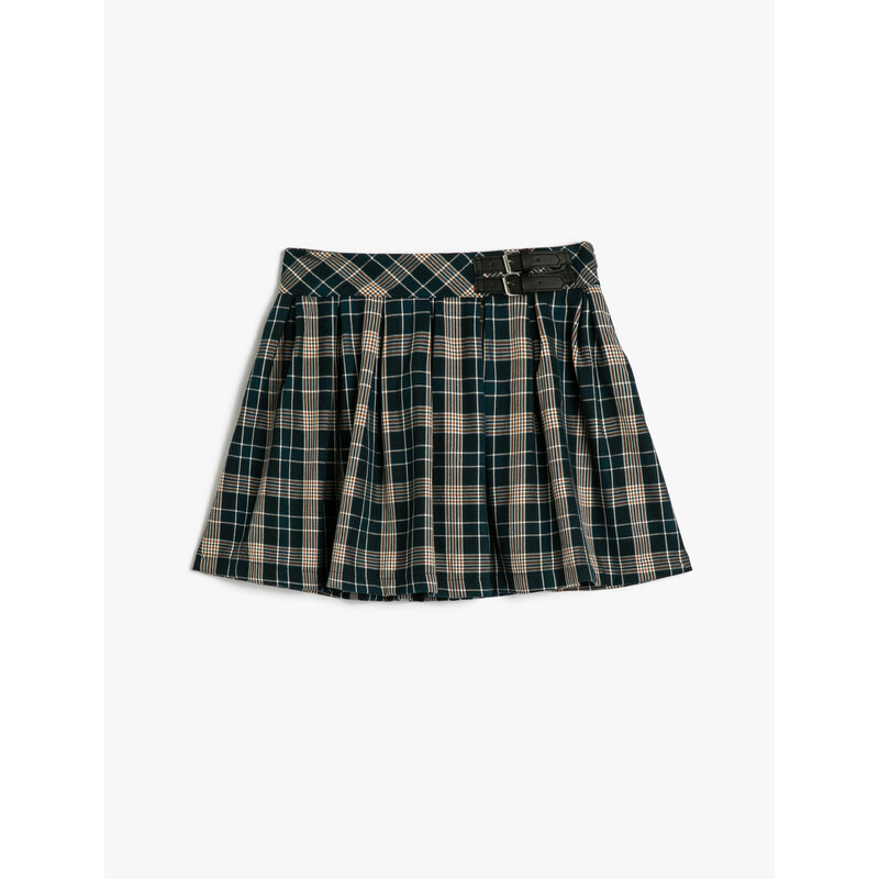 Koton Pleated Skirt Belt Detail