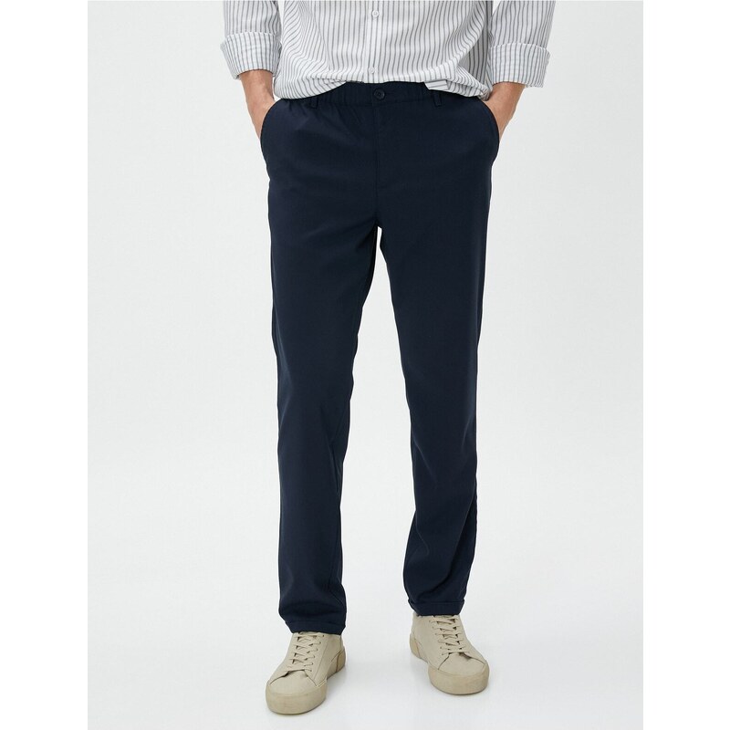 Koton Classic Trousers Fabric Slim Fit Pocket Buttoned