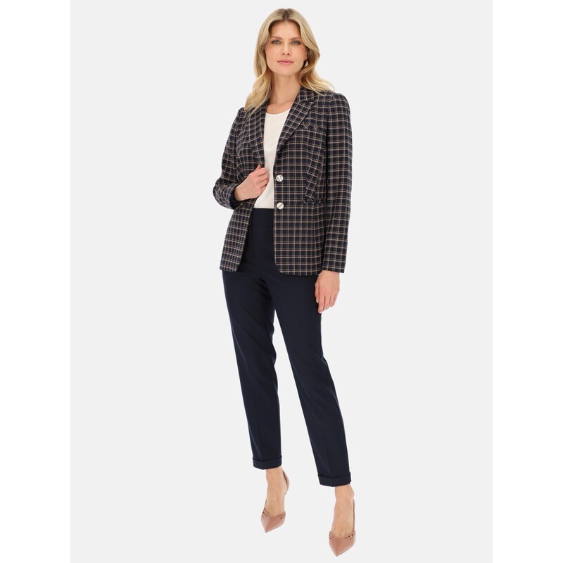 Potis & Verso Woman's Blazer Max Navy Blue