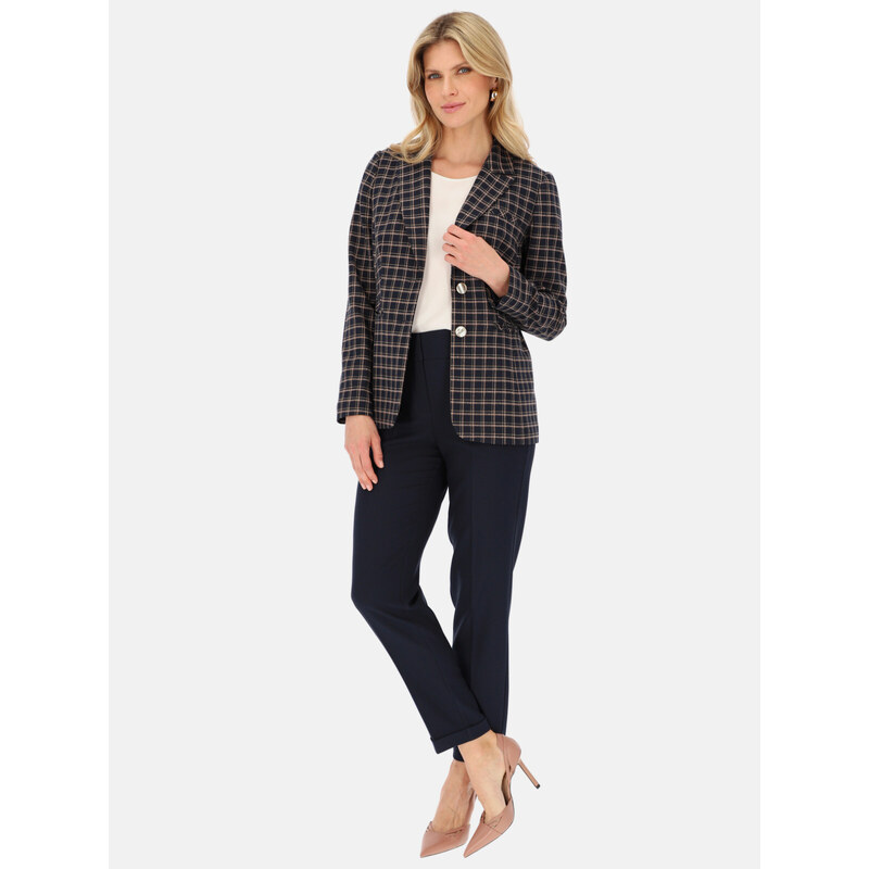 Potis & Verso Woman's Blazer Max Navy Blue