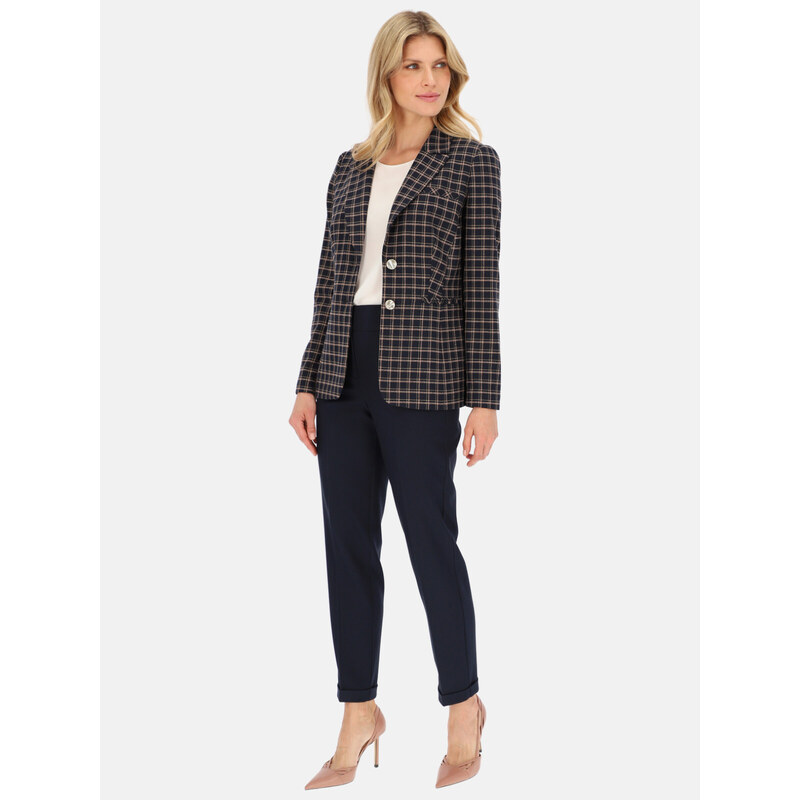 Potis & Verso Woman's Blazer Max Navy Blue