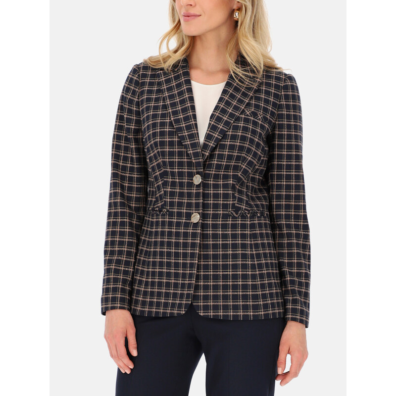 Potis & Verso Woman's Blazer Max Navy Blue