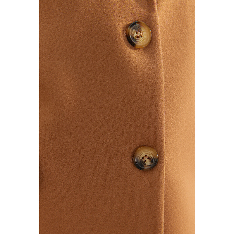 Trendyol Camel Limited Edition Regular Lined Woven Blazer Jacket