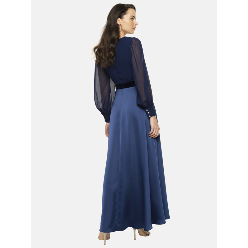 Potis & Verso Woman's Dress Sybilla Navy Blue