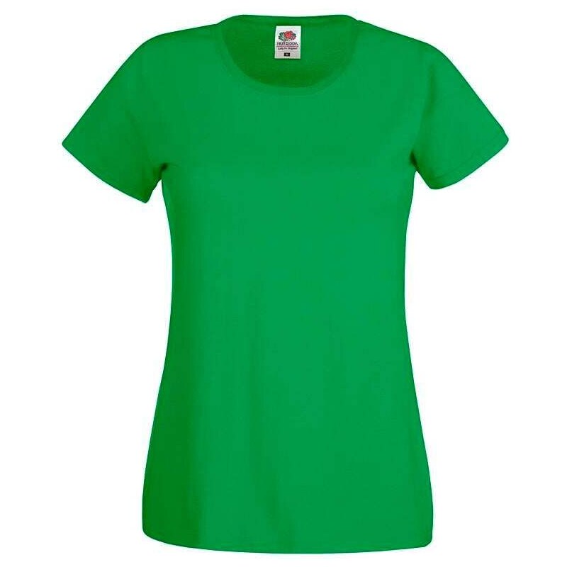 Green Women's T-shirt Lady fit Original Fruit of the Loom