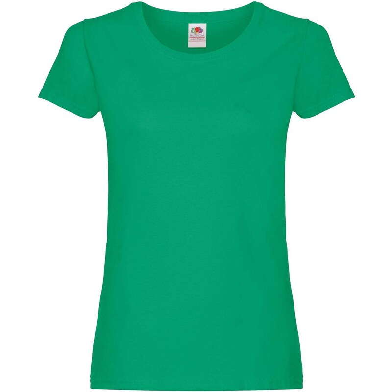 Green Women's T-shirt Lady fit Original Fruit of the Loom