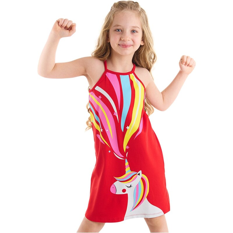 Denokids Unicorn Love Girls' Dress