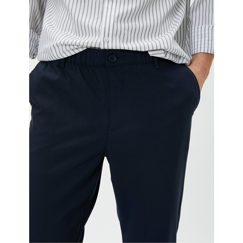 Koton Classic Trousers Fabric Slim Fit Pocket Buttoned
