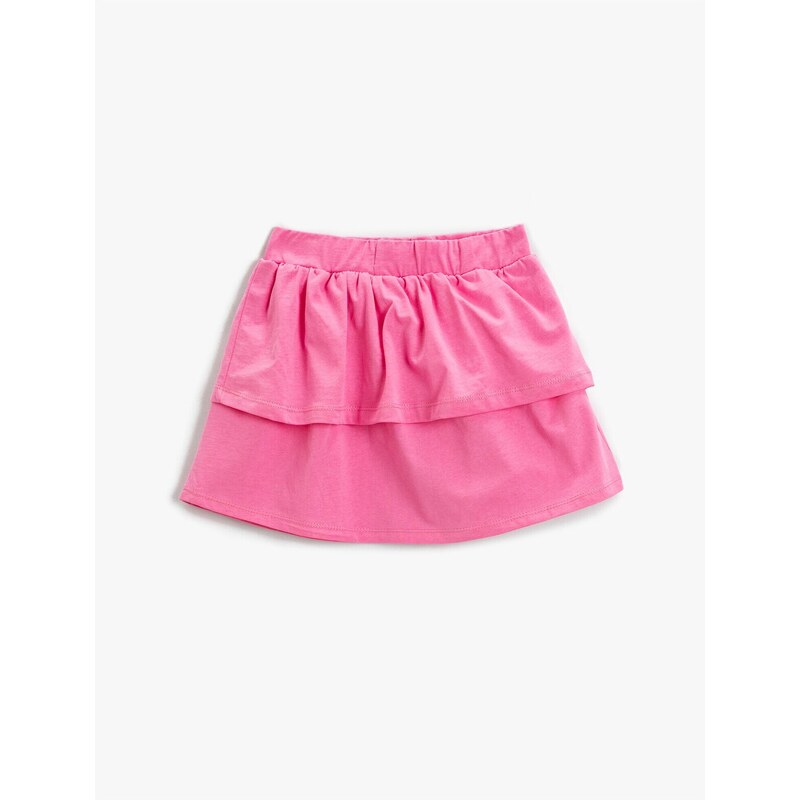 Koton Frilled Mini Skirt Cotton