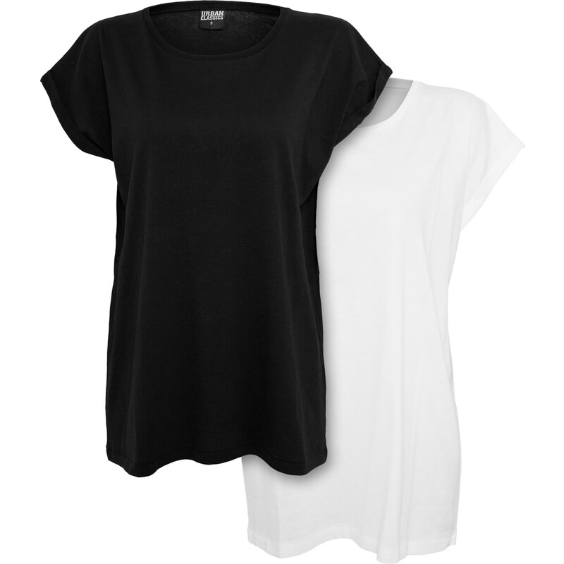 Dámské tričko Urban Classics Extended Shoulder Tee 2-Pack