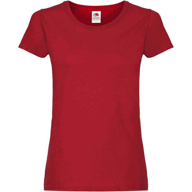 Lady fit Red T-shirt Original Fruit of the Loom