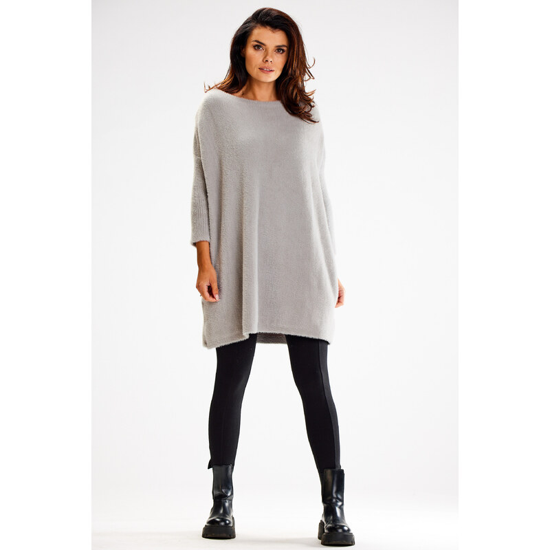 Awama Womans Dress A618 Grey