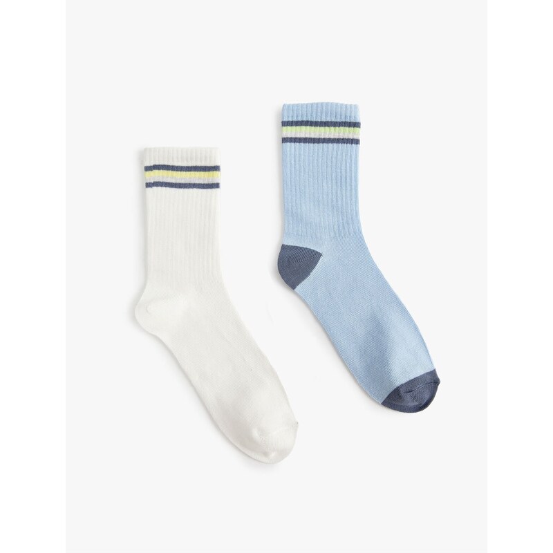 Koton Set of 2 Socks Cotton Printed